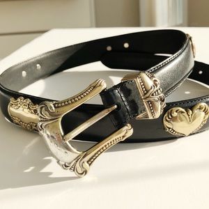 Women’s Fossil Black Leather Belt
